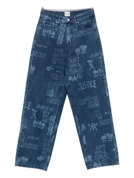 Traperice ravnih nogavica Arte Antwerp s printom plava