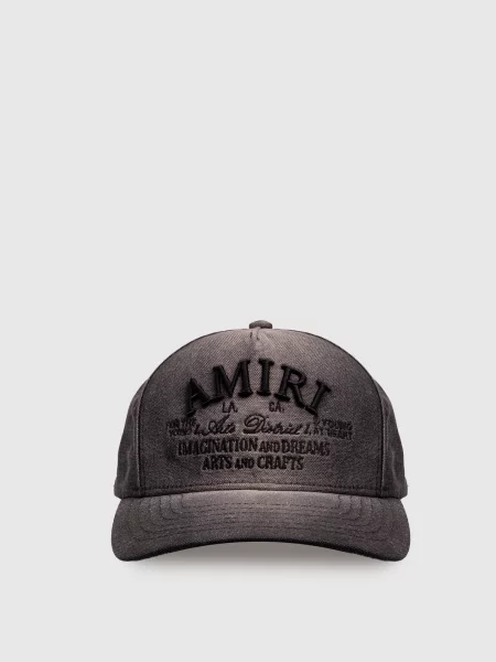 Кепка з ефектом потертості Amiri чорна