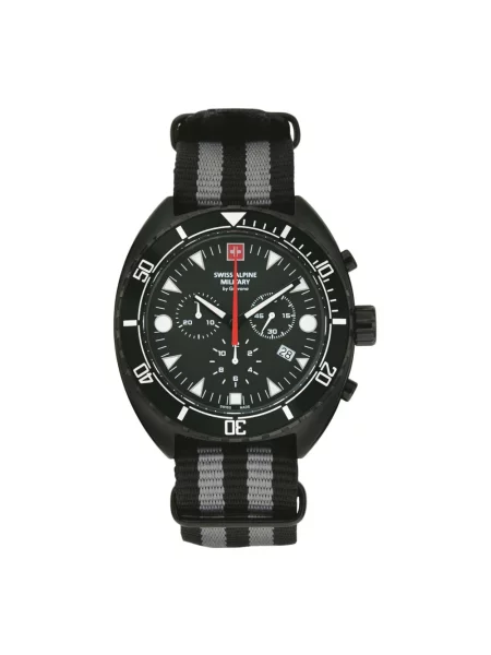 Lniany zegarek Swiss Alpine Military szary