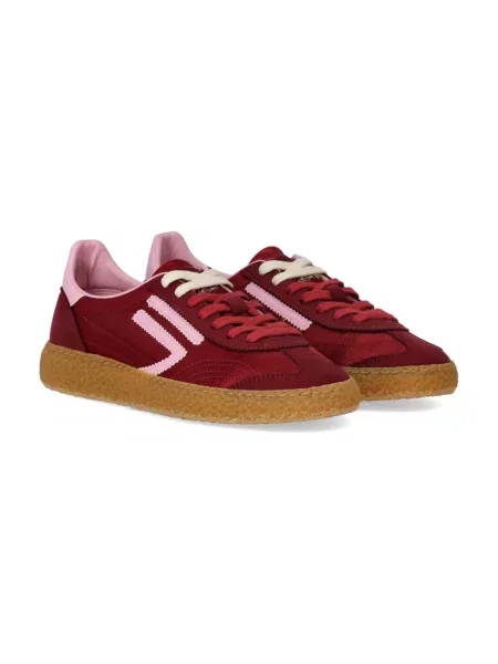 Satynowe sneakersy Puraai czerwone