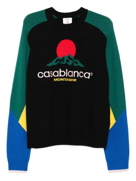 Пуловер Casablanca бродиран черно