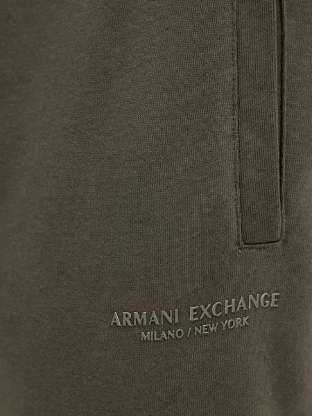 Спортивні штани Armani Exchange однотонні зелений