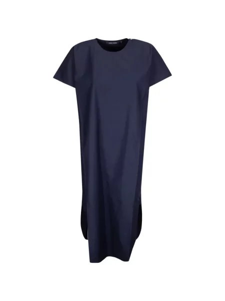 Rochie midi Sofie D'hoore cu decolteu rotund până la genunchi de costum albastru