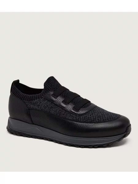 Doucal's De piele slip on negru