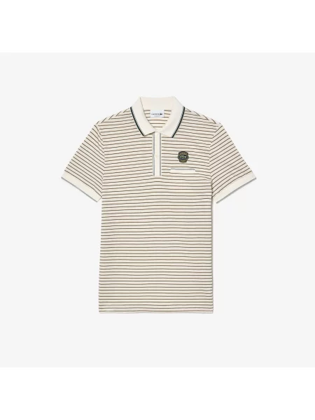 Поло Lacoste белое