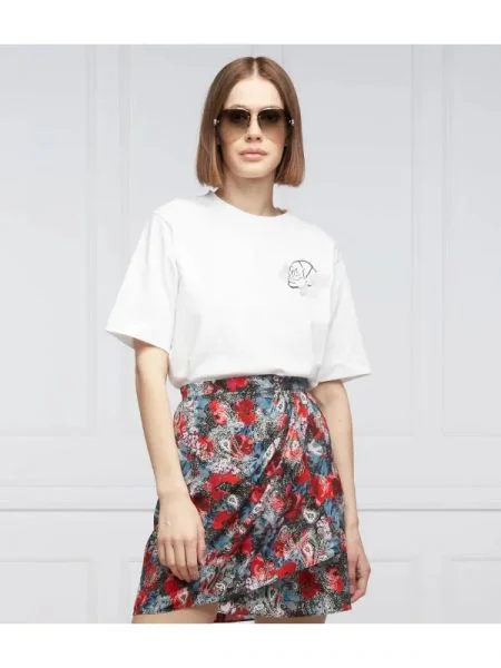 The Kooples Póló | Cropped Fit fehér