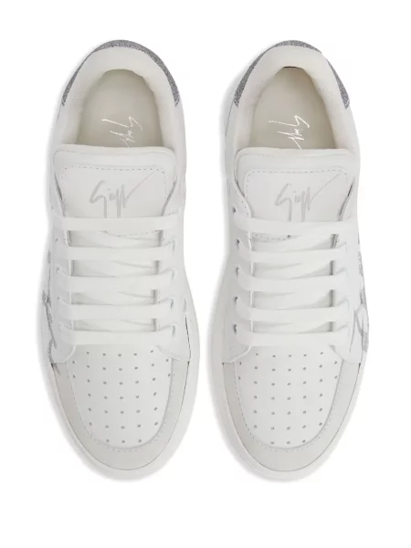 Sneakerși Giuseppe Zanotti cu imagine alb
