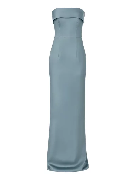 Rochie maxi The New Arrivals Ilkyaz Ozel de costum albastru