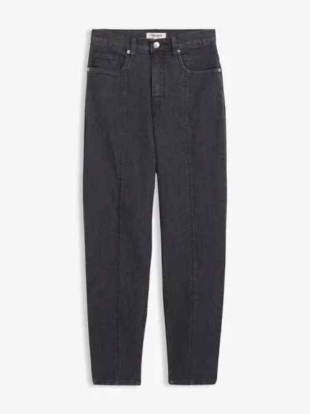 Dżinsy Mom high waist ze stretchem szare
