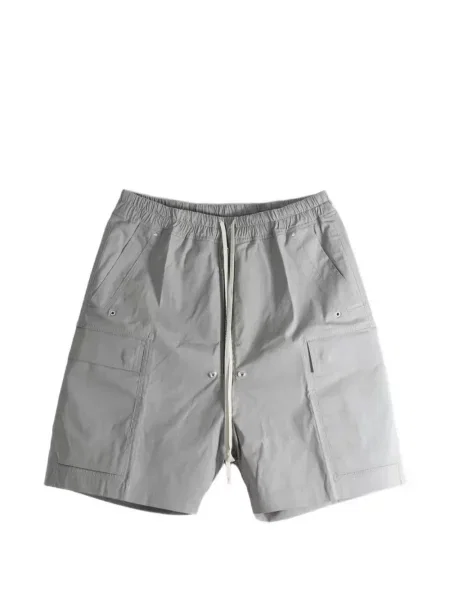 Pantaloni scurți cargo Rick Owens cu cordon gri