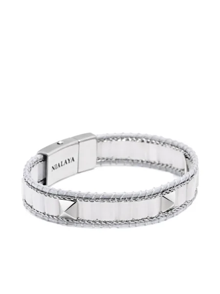 Brăţară Nialaya Jewelry argintiu