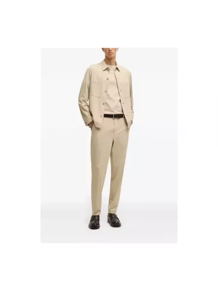 Lekka koszula Hugo Boss beżowa