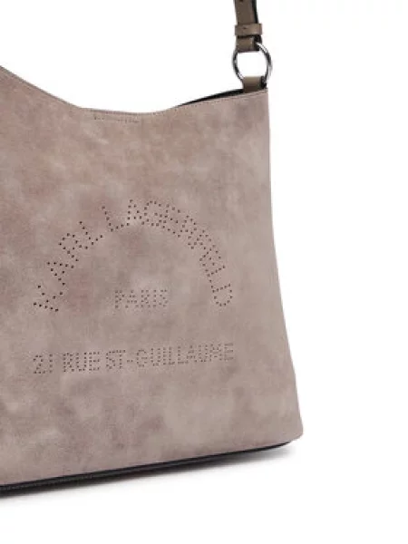 Karl Lagerfeld Torba za na rame kaki siva