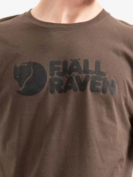 Футболка Fjallraven с принтом зеленая