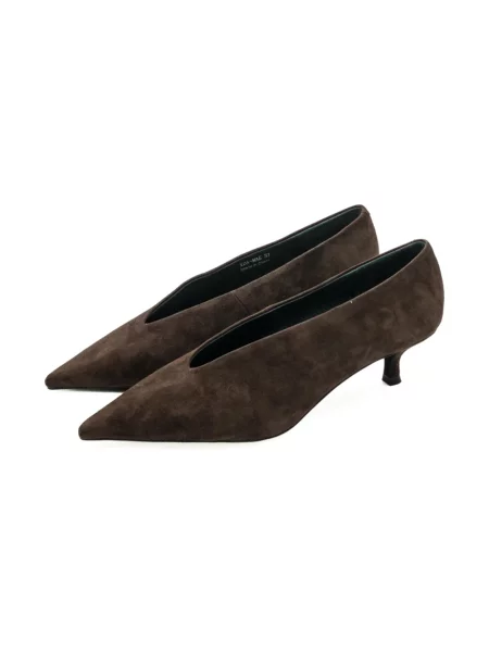 Czółenka Jeffrey Campbell zamszowa brązowa