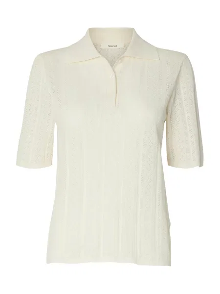 SELECTED Tricou SLFTOLEDO' alb