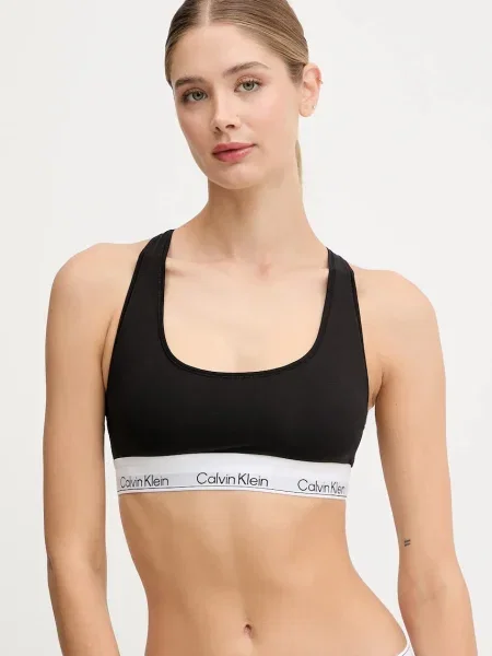 Сутиен Calvin Klein Underwear с изчистен дизайн черно