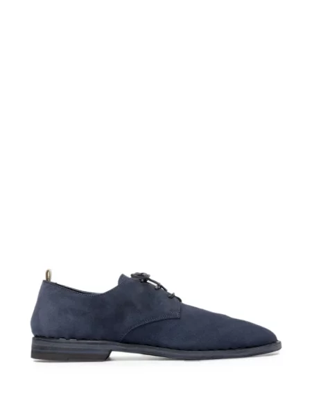 Pantofi derby Officine Creative cu șireturi din piele albastru