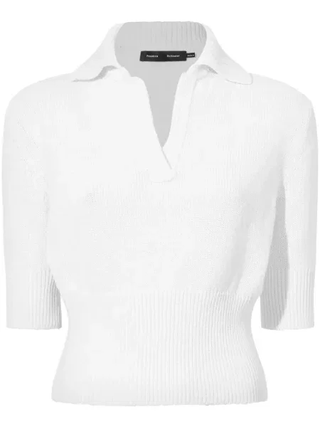Polo Proenza Schouler alb