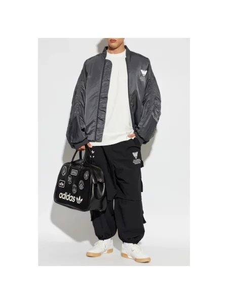 Kurtka bomber Adidas Originals szary