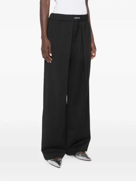 Pantaloni Loewe cu autograf negru