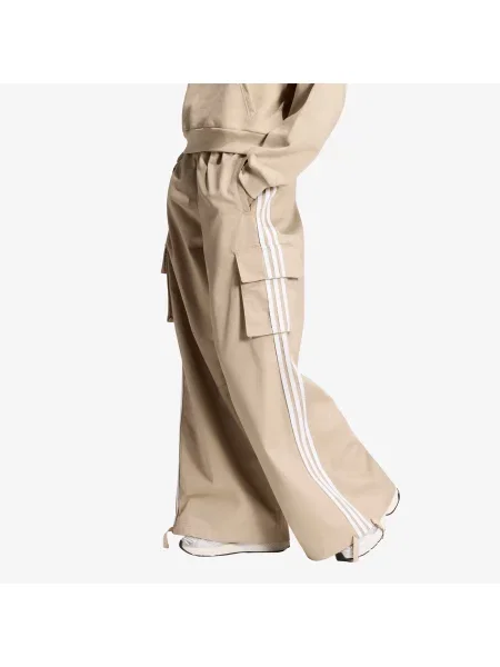 Kalhoty adidas Firebird Adilenium Twill 3S Cargo Khaki Three/ White XL bílé