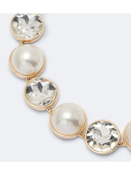 Colier Carolina Herrera alb