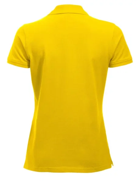 Clique Classic Marion S/S Polo – nowoczesny krój – lemon żółta