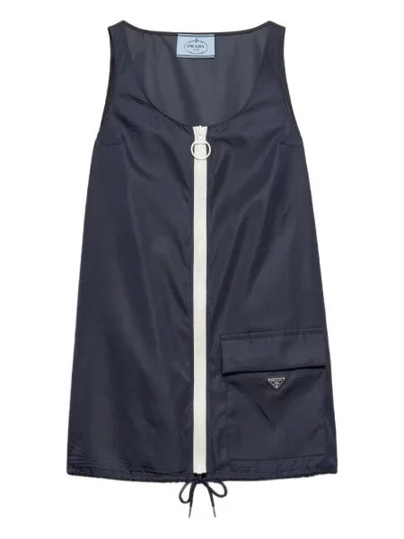 Mała mały sukienka mini Prada garniturowa niebieska