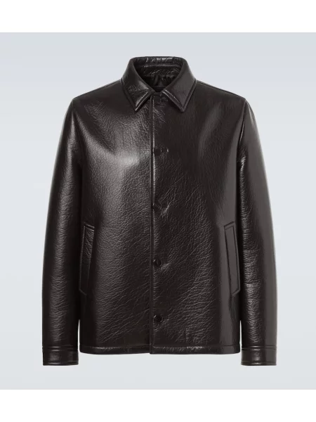 Geanta de piele Prada negru