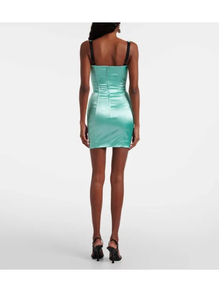 Rochie Dolce&gabbana din satin de costum verde