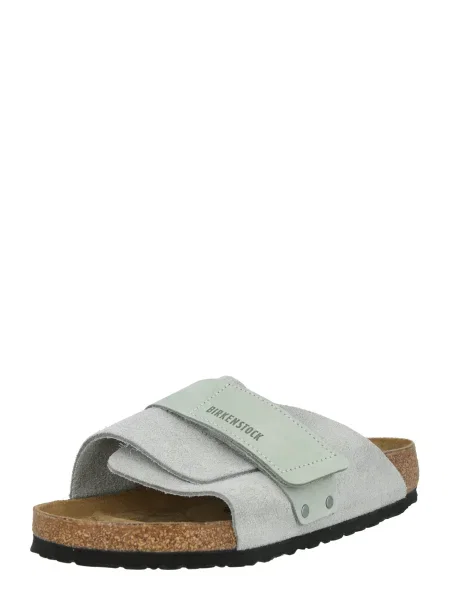 BIRKENSTOCK Nizki natikači Kyoto meta / pastelno zelena