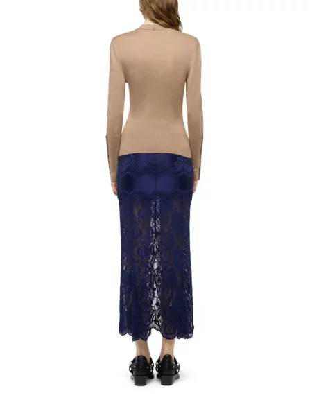 Lung tricou Rabanne maro