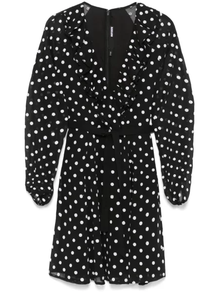 Mała sukienka mini Rotate Birger Christensen szyfonowa garniturowa czarna