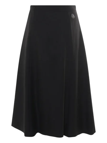 Fustă midi Moncler în linie A negru