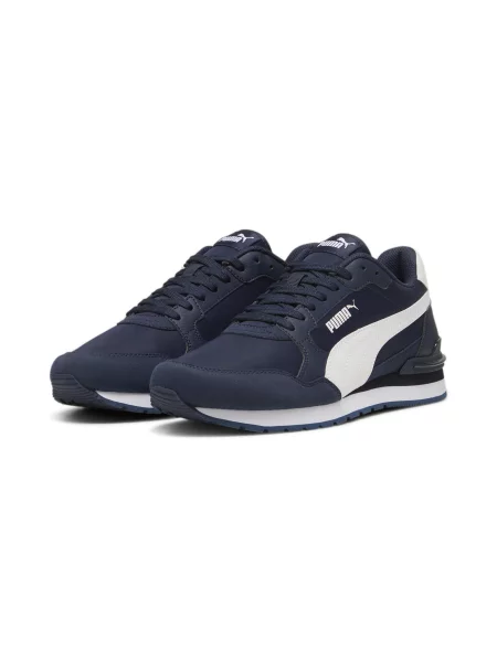 Sneakersy unisex ST Runner v4 PUMA Club Navy White Blue białe