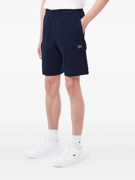 Pantaloni scurți cargo Lacoste albastru