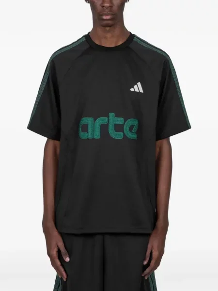 Tricou Adidas cu dungi din dantelă alb