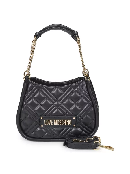 Pisemska torbica Love Moschino črna