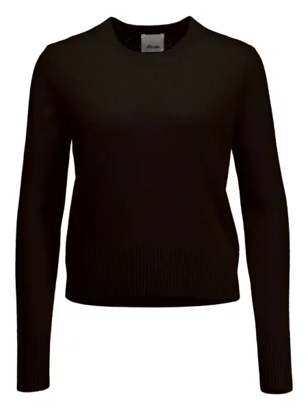 Pulover Allude cu decolteu rotund negru