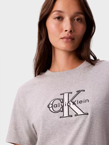 Класична футболка Calvin Klein Jeans сіра