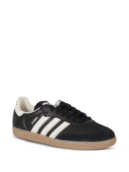 Tricou Adidas cu broderie cu dungi alergare negru