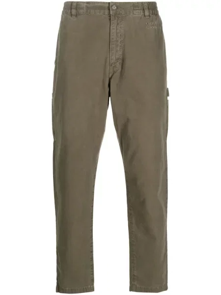 Kalhoty Moschino s výšivkou zelené