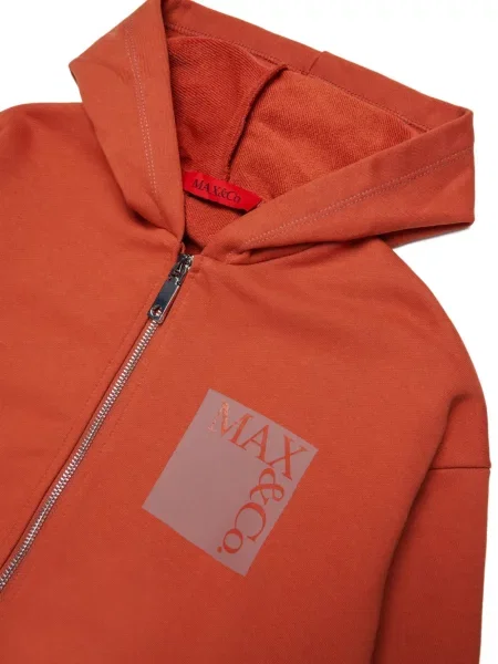 Bluza z kapturem dziecięca Max&co. pomarańczowa