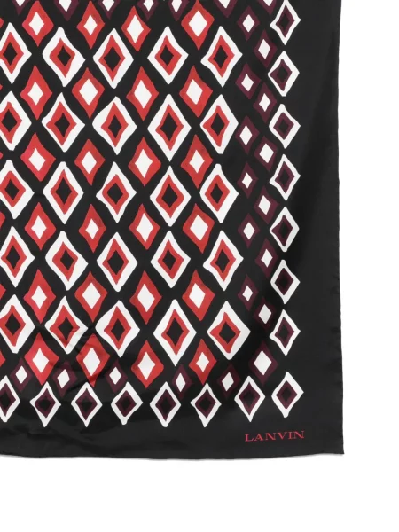 Fular Lanvin de mătase negru