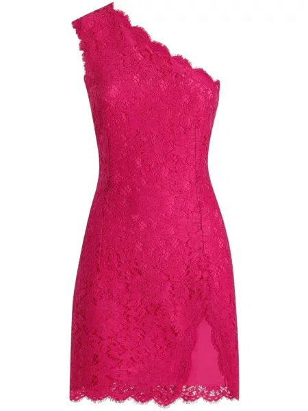 Rochie mini Dolce & Gabbana cu model floral din dantelă de costum roz