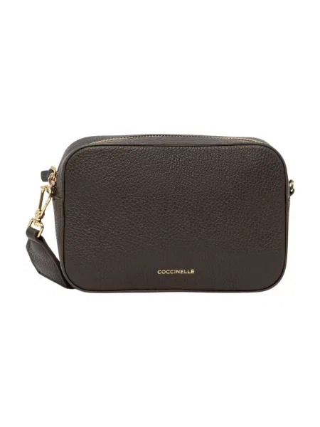 Coccinelle torebka crossbody skórzana zielona