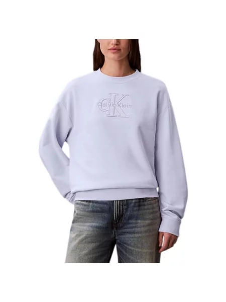 Calvin Klein Jeans Mikina levanduľová fialová