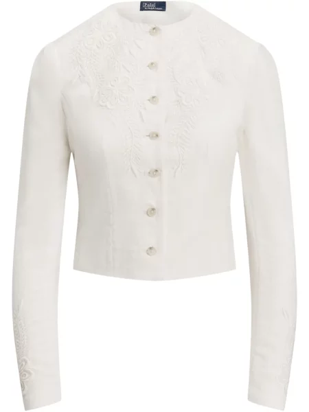 Kostiumas marškinėliai Polo Ralph Lauren satininis iki kelių balta