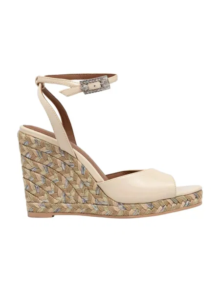 Espadryle Kurt Geiger na koturnie beżowe